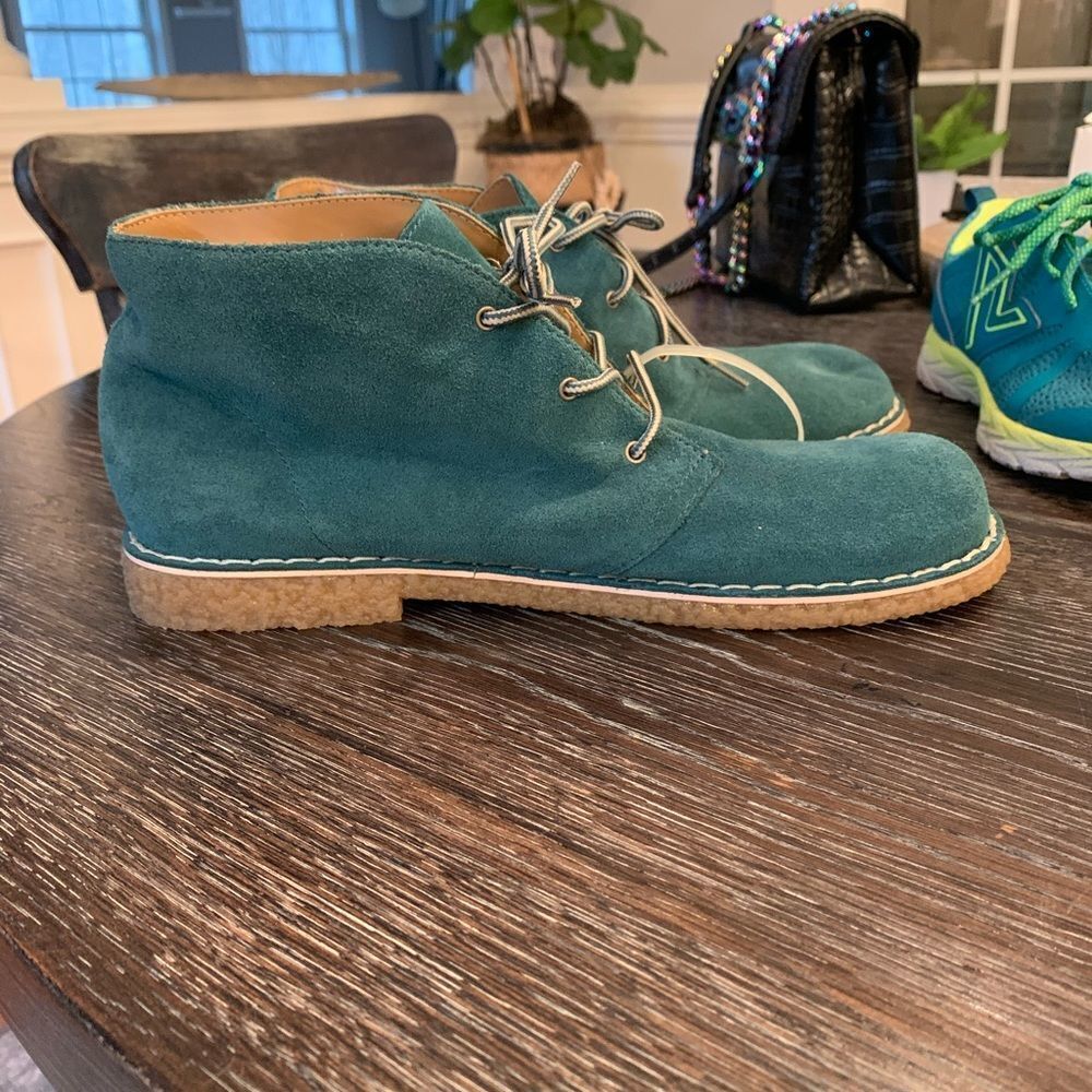 White Mountain Teal Desert Boots sz 9 New